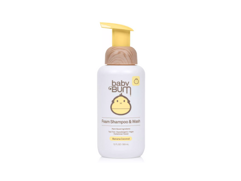 Baby Bum Foaming Shampoo & Wash Banana Coconut 12 Oz